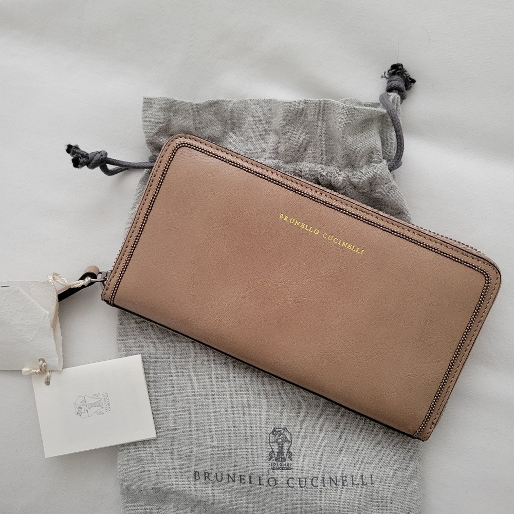 Brunello Cucinelli leather wallet